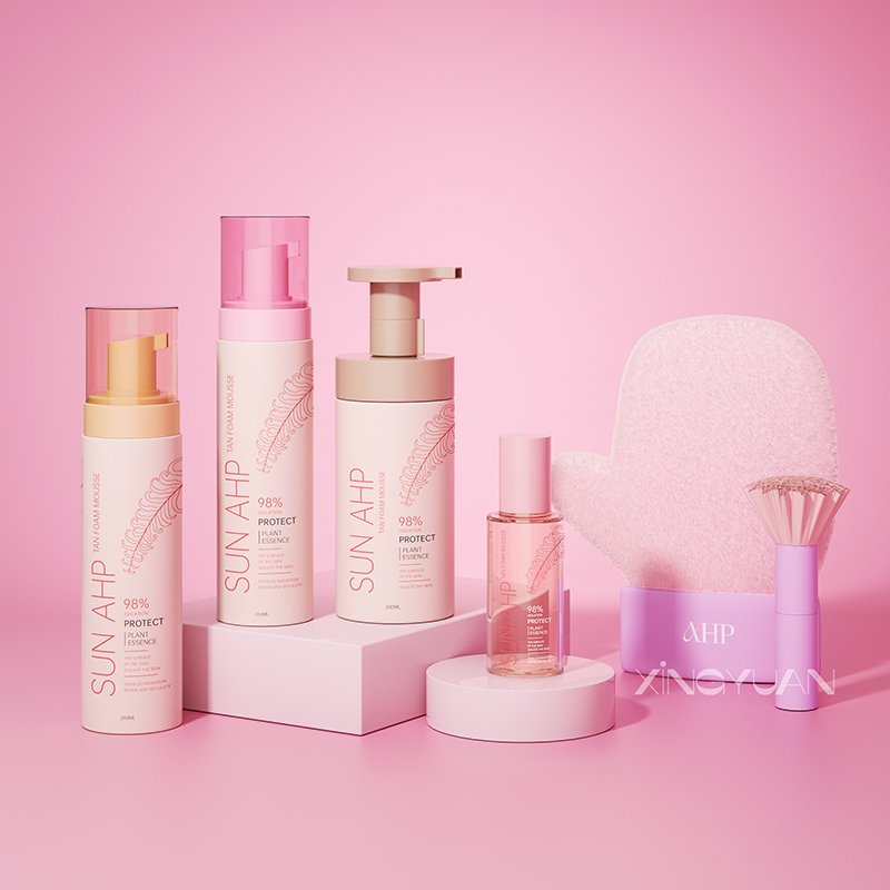 shower gel bottle mix color foaming soap pump liquid sunscreen sun-kissed tanning bronzing foaming soap dispenser bottle