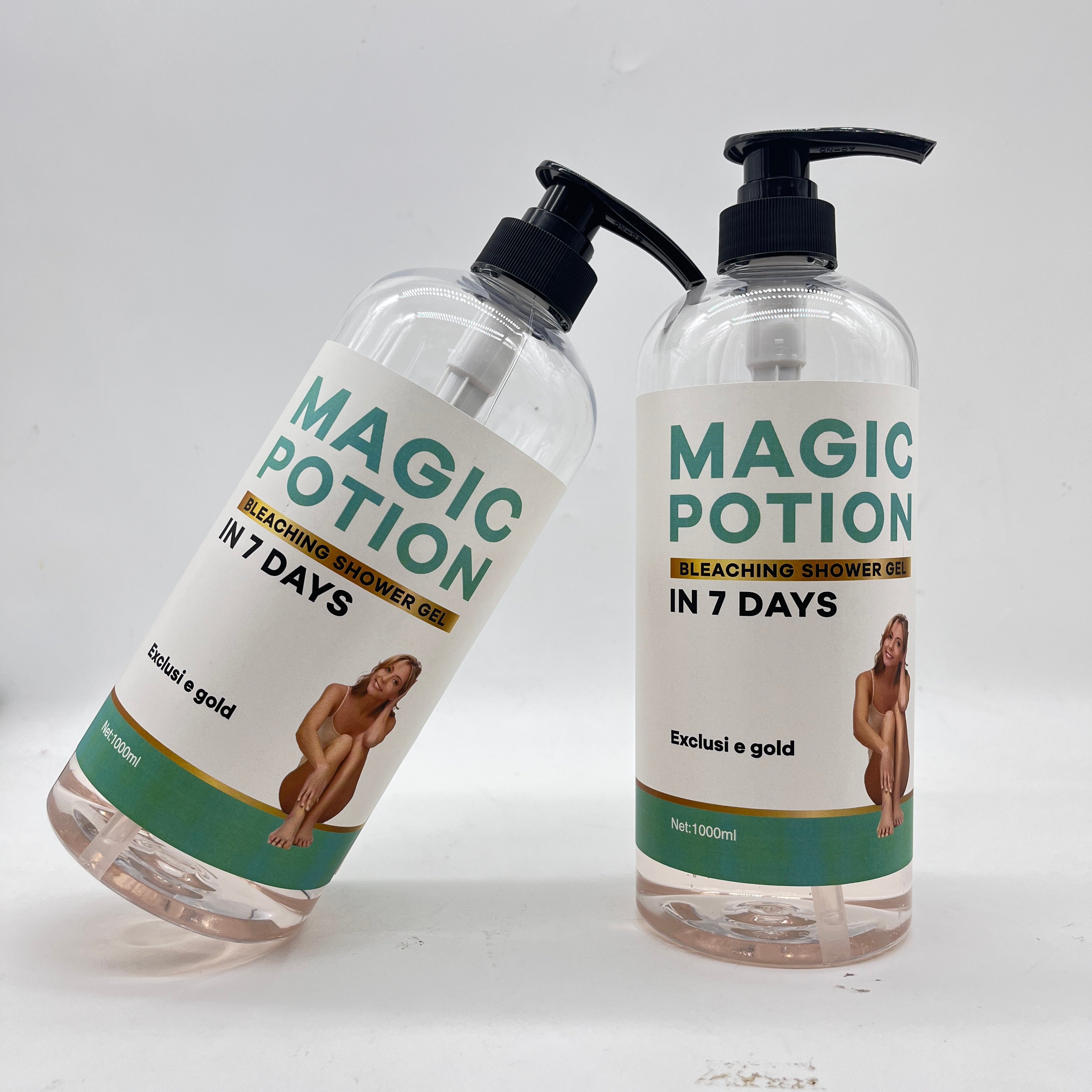 LERMO Custom Private Label Skin Smooth Goat Milk Whitening Magic Body Wash Whitening Shower Gels Scrub Shower Gel 1L