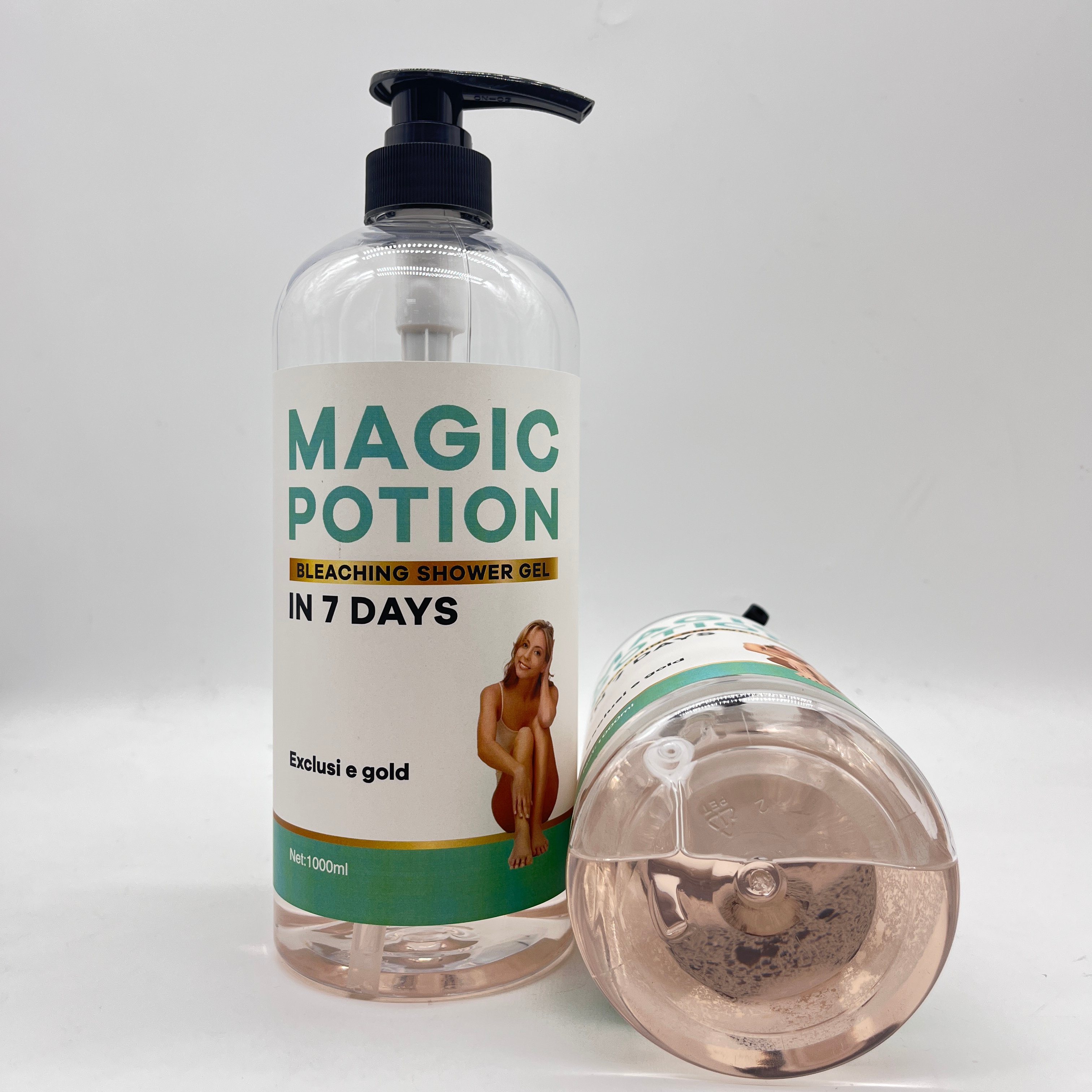 LERMO Custom Private Label Skin Smooth Goat Milk Whitening Magic Body Wash Whitening Shower Gels Scrub Shower Gel 1L
