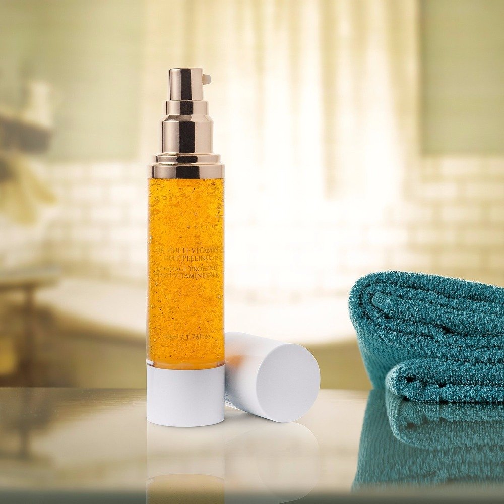 Private Label Dead Skin Removal Cream Skincare Peeling Gel Exfoliate Body Exfoliating Shower Gel 24K Gold Mulit-Vitamin Peeling