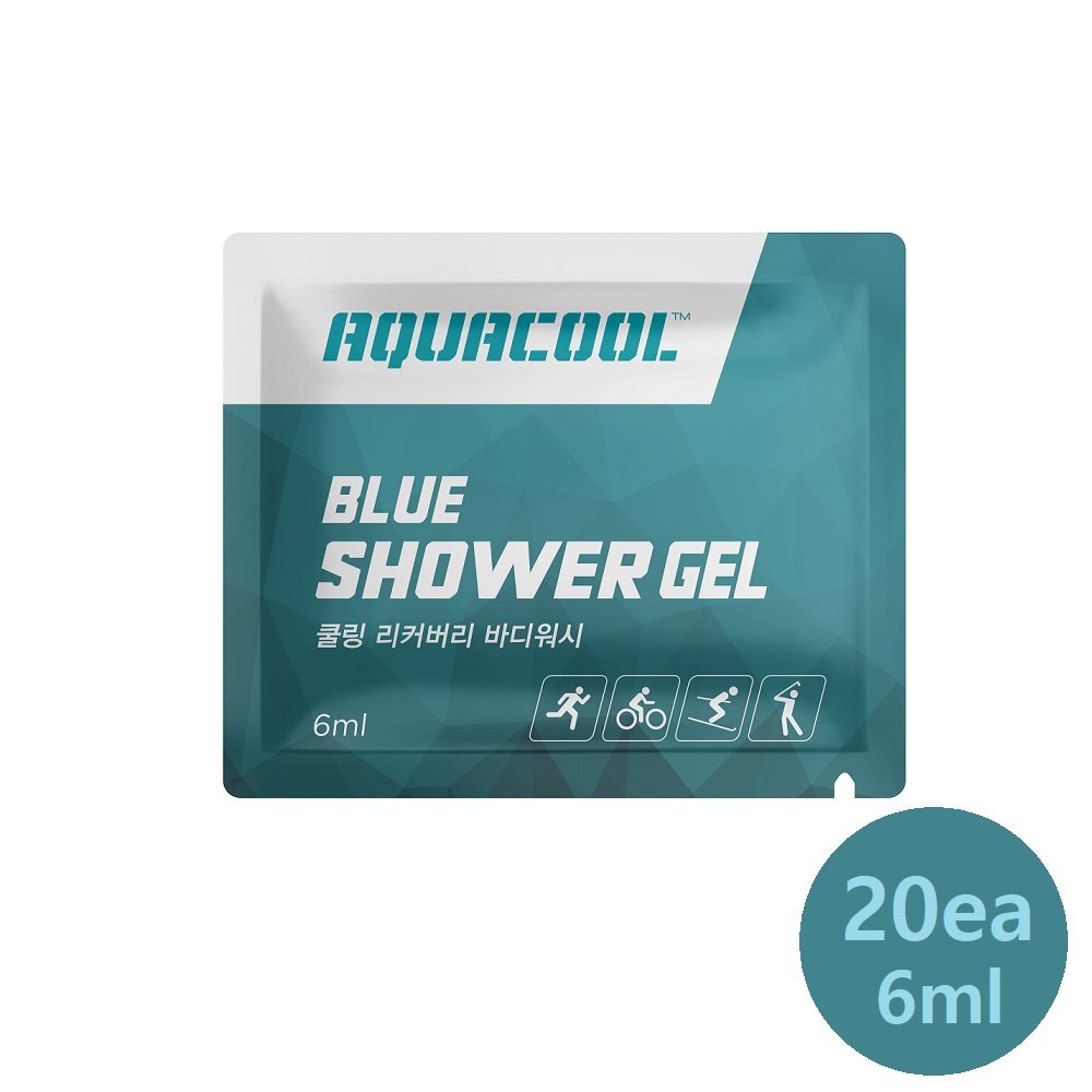 Korean Cooling Shower Gel Sports refresh cooling body wash Pouch type 6ml
