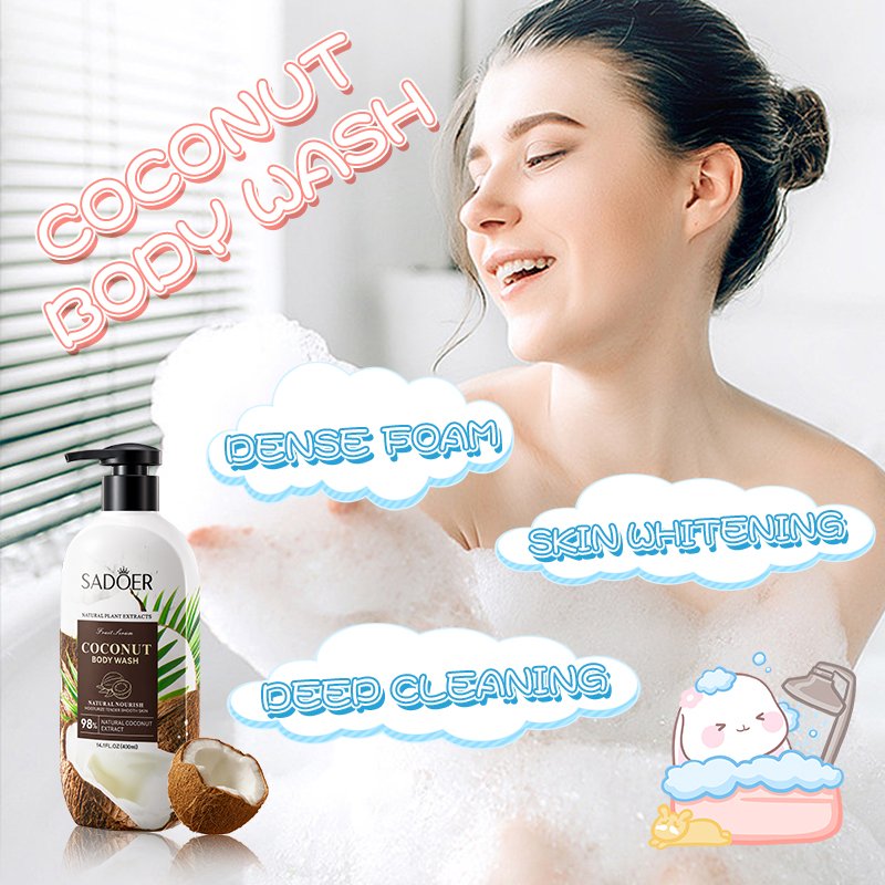 Body Wash Repairs Coconut and Cocoa Oil Healthy Skin Gentle Skin Cleanser Shower Gel Adults Female Body Skin Care Products 36pcs