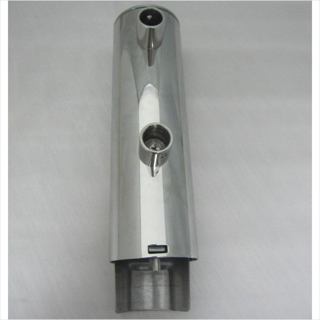 Luxury hotel vertical thicken stainless steel wall mounted refillable shower gel shampoo liquid soap dispenser