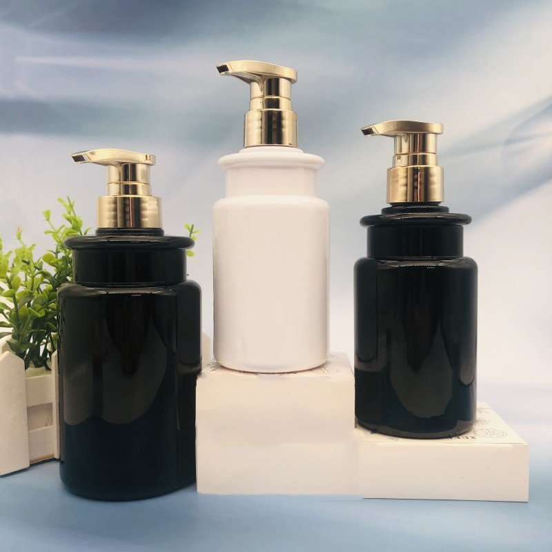 cosmetics packaging containers 16oz 300ml 500ml empty PET plastic shampoo bottle for lotion