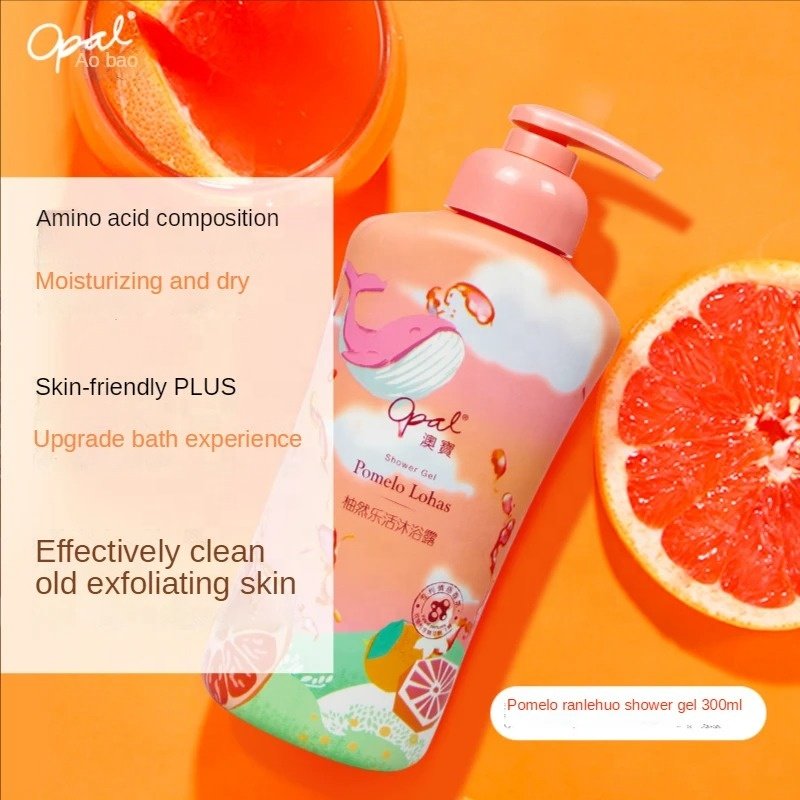 Opal Private Label Hydrating Body Wash Exfoliating Lightening Whitening Shower Gel Natural Whitening Body Wash