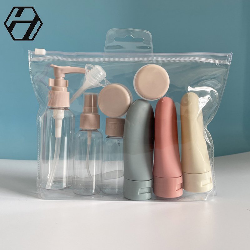 Split Bottling Set Travel Small Empty Bottle Cosmetic Spray Bottle Shower Gel Small Travel eleven-piece Travel Kit Set Bottle