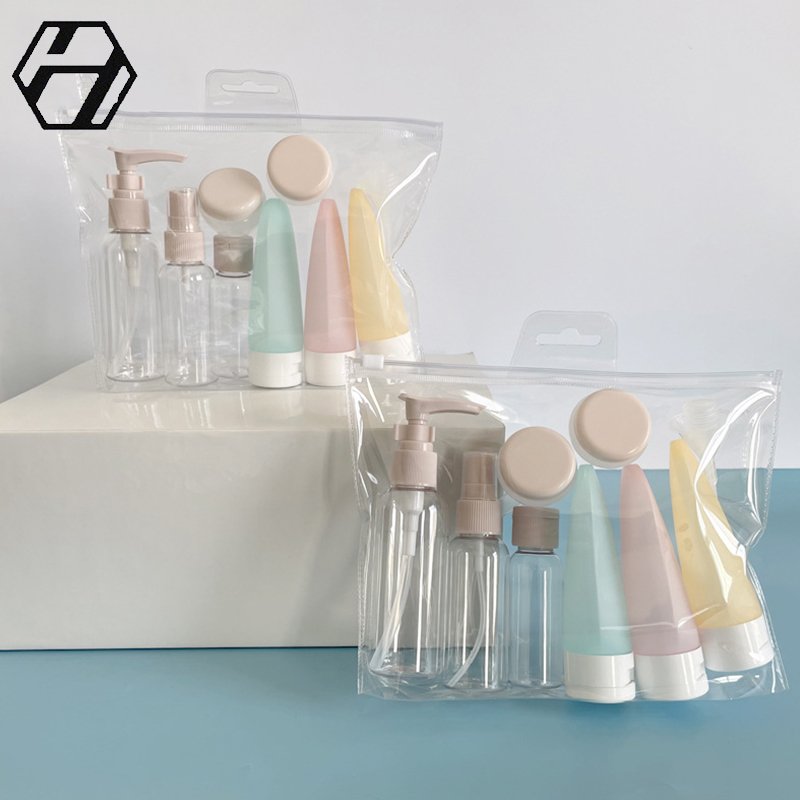 Split Bottling Set Travel Small Empty Bottle Cosmetic Spray Bottle Shower Gel Small Travel eleven-piece Travel Kit Set Bottle