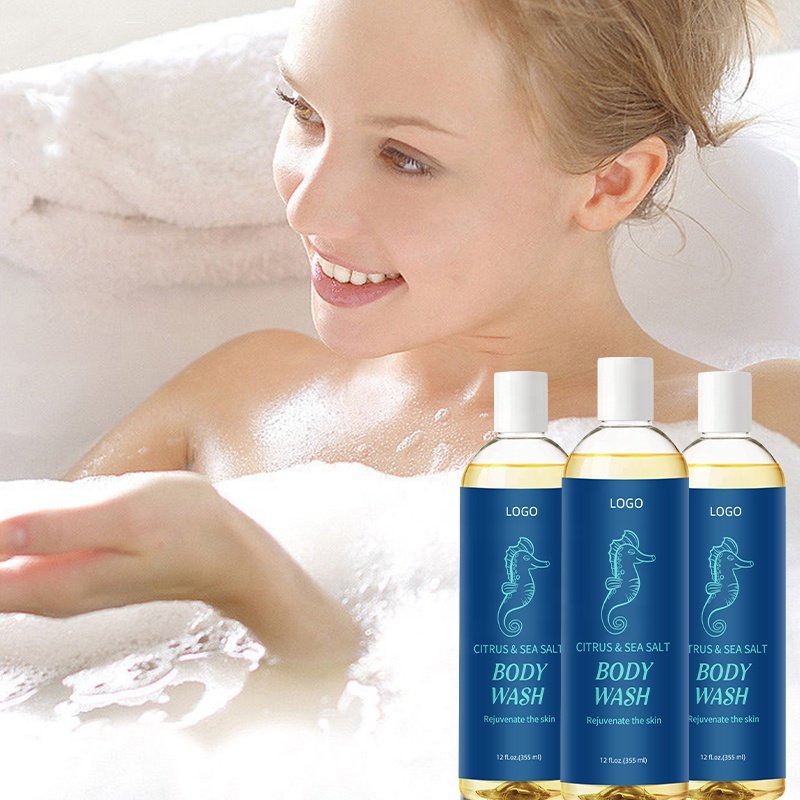 Private Label Organic Lightening Body Shower Gel Natural Fruit Flavored Exfoliating Liquid Bath Soap Beauty Personal Care