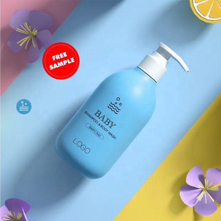 Private Label Baby Care Organic Baby Natural Professional 2 in 1 Kids Hair Shampoo And Shower Gel