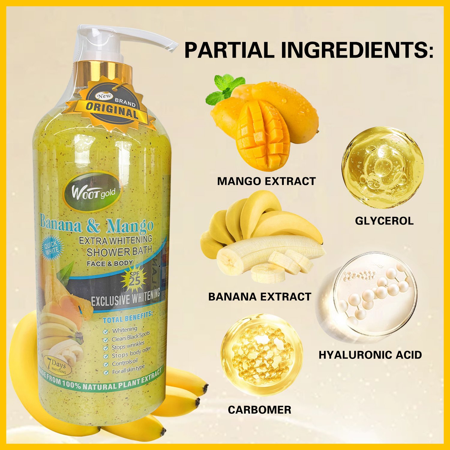 Natural Organic Shower Gel Carrot Turmeric shower bath Exfoliating Whitening Nourishing Skin Hydrating Refresh Face & Body Care