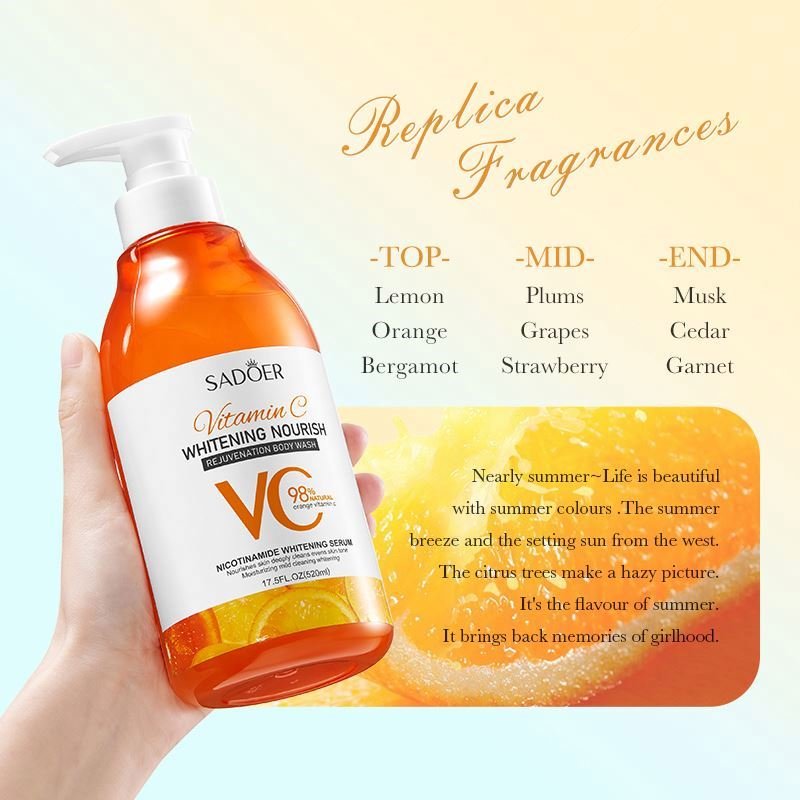private label vitamin c fragrance whitening nourishing herbal bath body wash gold bubble shower gel