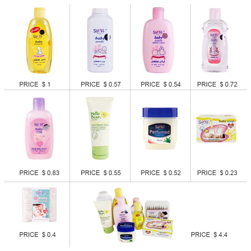 Yozzi Newborn Babi Skin Care Products Wholesale Glowing Kit shower Supplies Shampoo Bath Set Gift Care New Born Baby's Bath Set