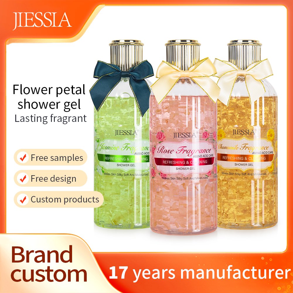 customized best summer bath set exfoliating cleaning flower fragrance natural organic foaming wholesale whitening shower gel
