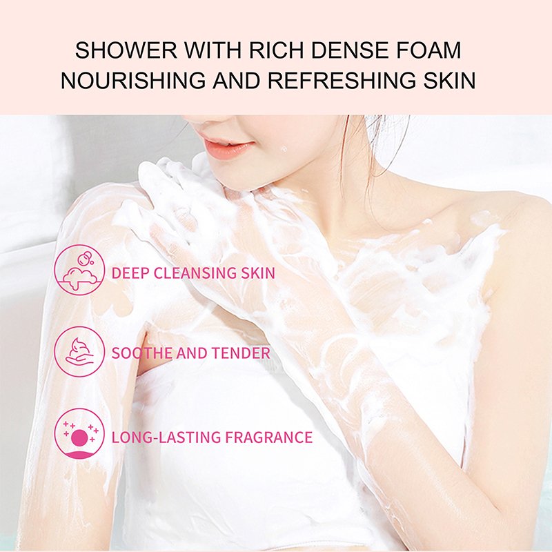 Skin Whitening Shower Gel Smooth Exfoliating Organic Scrub Body Wash