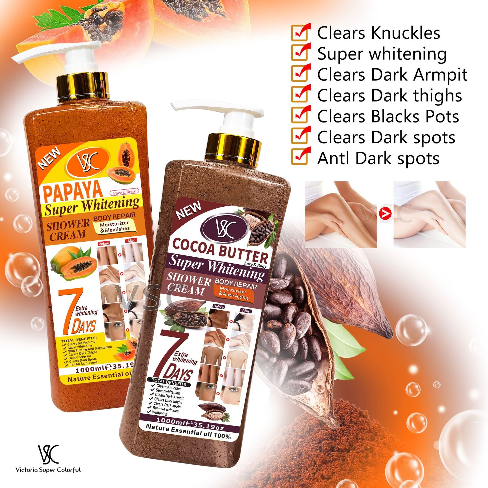 Hot Sale Whitening Shower Gel Turmeric Milk Vitamin C Hydrating Body Wash Exfoliating Scrub