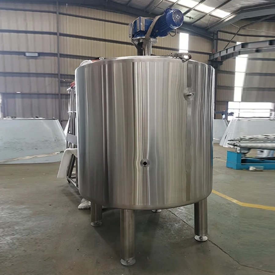 Price Liquid Emulsify Reactor Homogenizer Tank Agitator Electric Steam Heating Mixer Jacketed Stainless Steel Mixing Tank