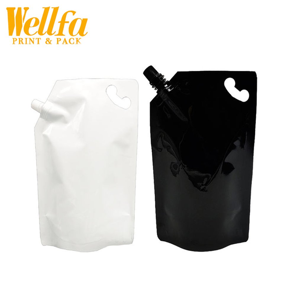 Custom Clear Shower Gel Packaging Doypack Body Wash Soap Liquid Bag Stand Up Refill Laundry Detergent Shampoo Spout Pouch