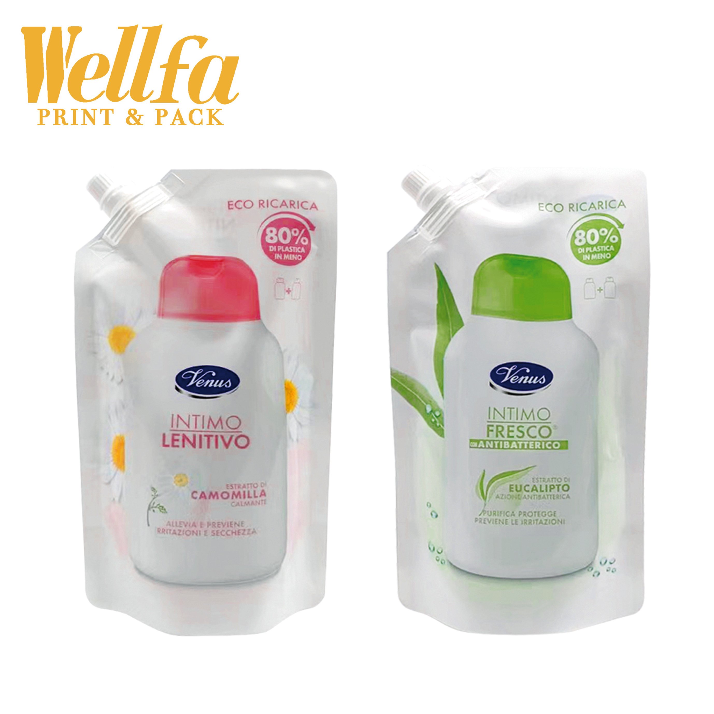 Custom Clear Shower Gel Packaging Doypack Body Wash Soap Liquid Bag Stand Up Refill Laundry Detergent Shampoo Spout Pouch