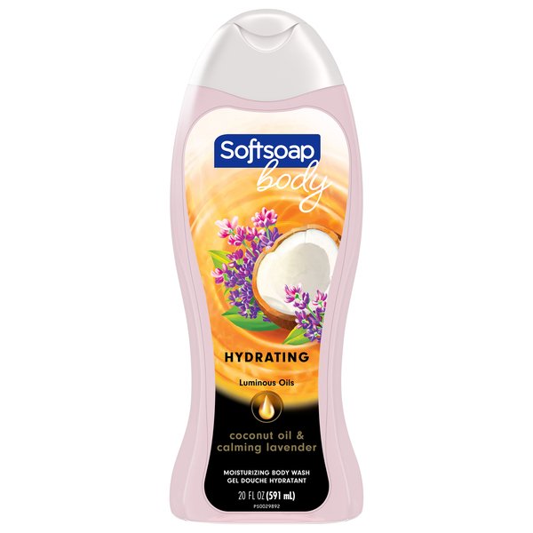 Softsoap Exfoliating Scrub Body Wash 20 oz Bottle Coconut Butter Scent Perfumed Gel Liquid Daily Babies Also Jasmine Aloe