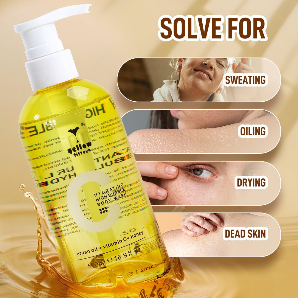 Custom Logo Honey Nourishing Skin Exfoliating Shower Gel wholesale Hydrating Refresh Body Wash White Body Lotions Set for Women