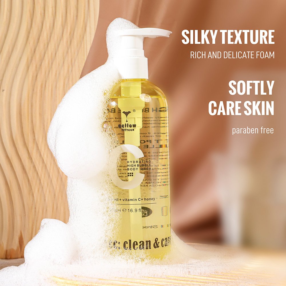Custom Logo Honey Nourishing Skin Exfoliating Shower Gel wholesale Hydrating Refresh Body Wash White Body Lotions Set for Women