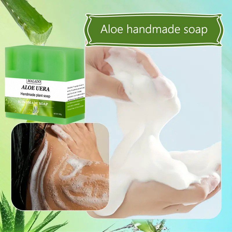 Wholesales Bathroom Essentials Oil Soap Face Body Bathing Whitening Aloe Vera Soap