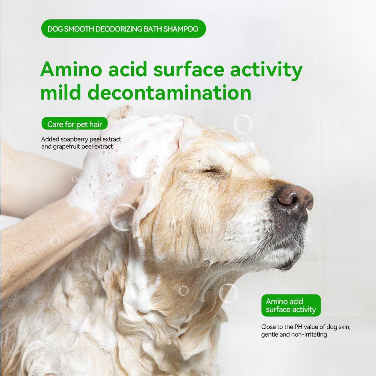 Pet Bath Shampoo Waterless Dog Shower Gel Itch Relief Moisturize Skin Foaming Dry Pet Shampoo For Dogs Bath