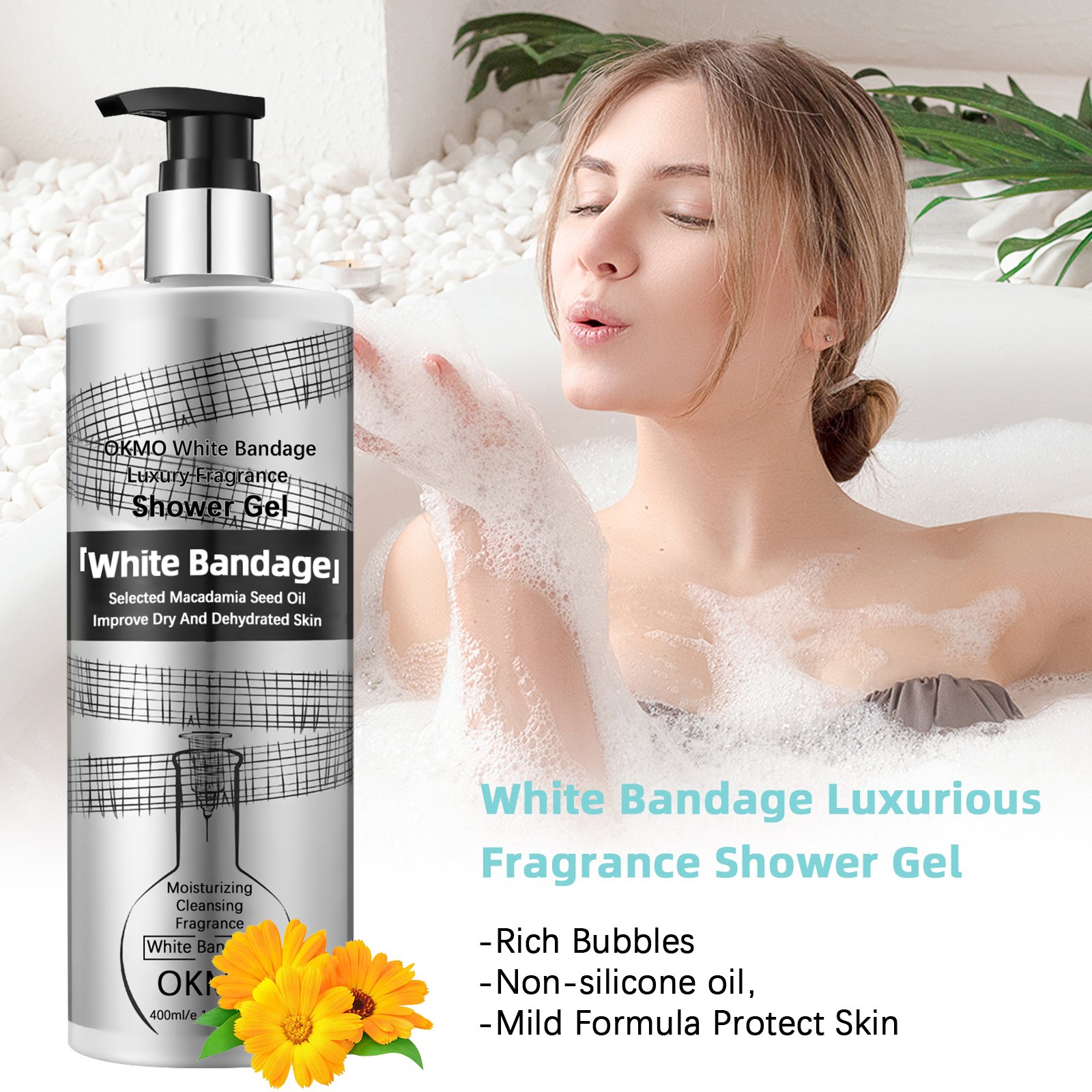 ODM/OEM high quality Deep cleaning moisturizes family Shower Gel perfumed fragrance shower gel