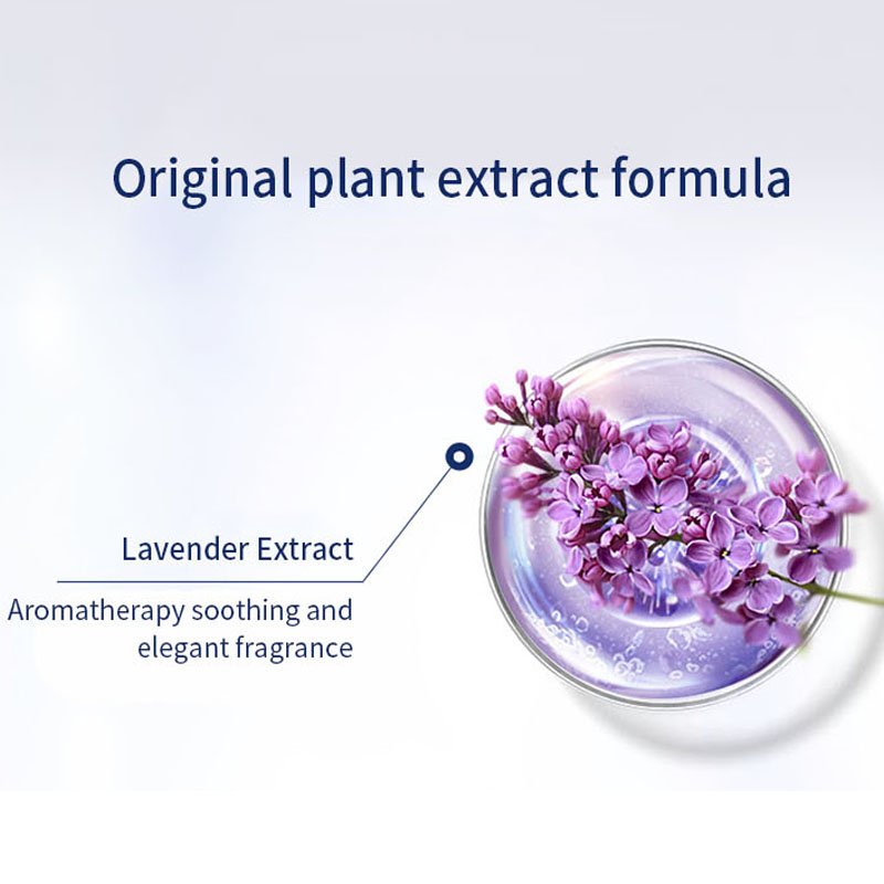 Wholesale private label 600ml lavender fragrance soothing shower gel plant extract moisturize body wash