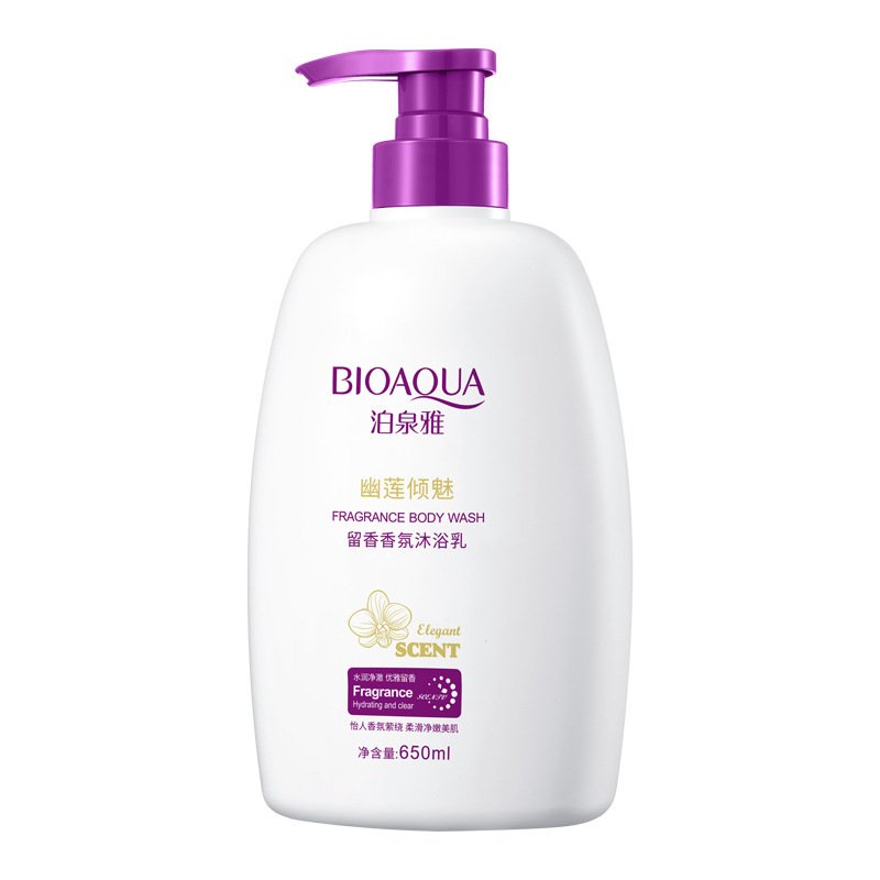 Wholesale BIOAQUA Hydrating Deep Cleaning Liquid Soap Rich In Foam Fragrance Body Wash Shower Gel