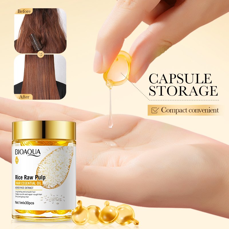 OEM BIOAQUA Organic Natural Rice Hair Shampoo And Conditioner Body Cleaning Skin Care Shower Gel Hair Care Products Bath Sets