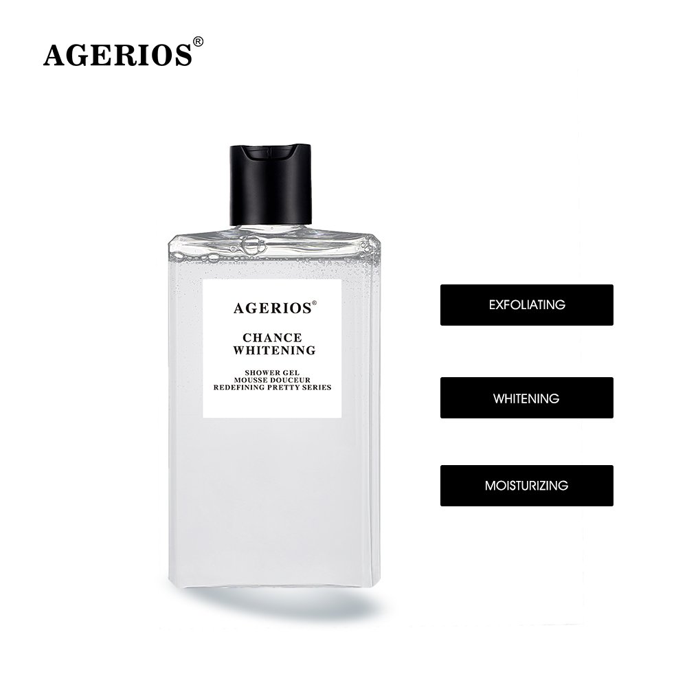 Agerios Organic Rose Oil Argan Oil Anti- Pollution Sulfate Free Hydration and Refreshing Body Wash
