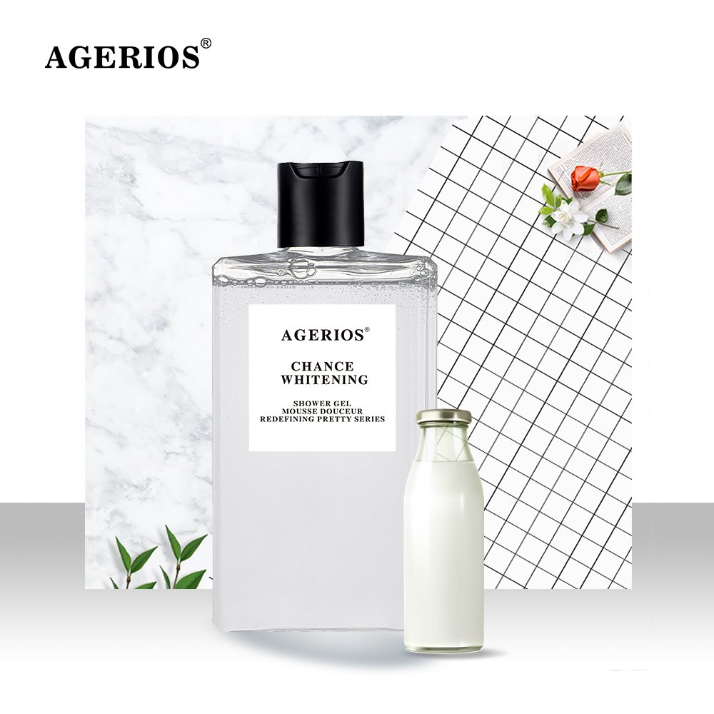 Agerios Organic Rose Oil Argan Oil Anti- Pollution Sulfate Free Hydration and Refreshing Body Wash