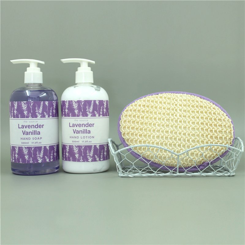 Odm/Oem Wholesale Customized Brand Hand Care Liquid Soap And Hand Lotion In Wire Basket