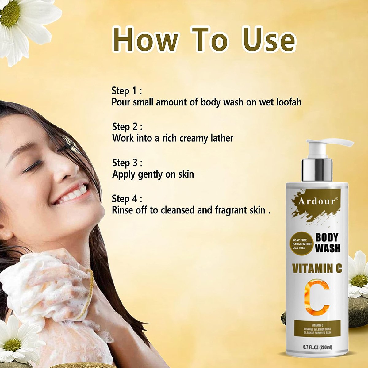 Private Label Coffee Fresh Vitamin C Whitening Cleaning Organic Moisturizing Soap Free Skin Care Body Wash Shower Gel Wholesale