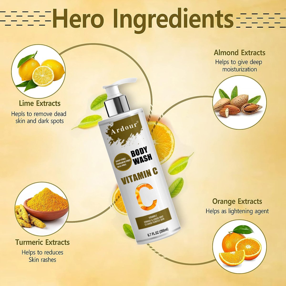 Private Label Coffee Fresh Vitamin C Whitening Cleaning Organic Moisturizing Soap Free Skin Care Body Wash Shower Gel Wholesale