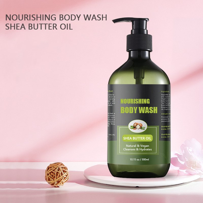 Customized 300ml Organic Essential Oil Soap Niacinamide Whitening Perfume Body Wash Shower Gel