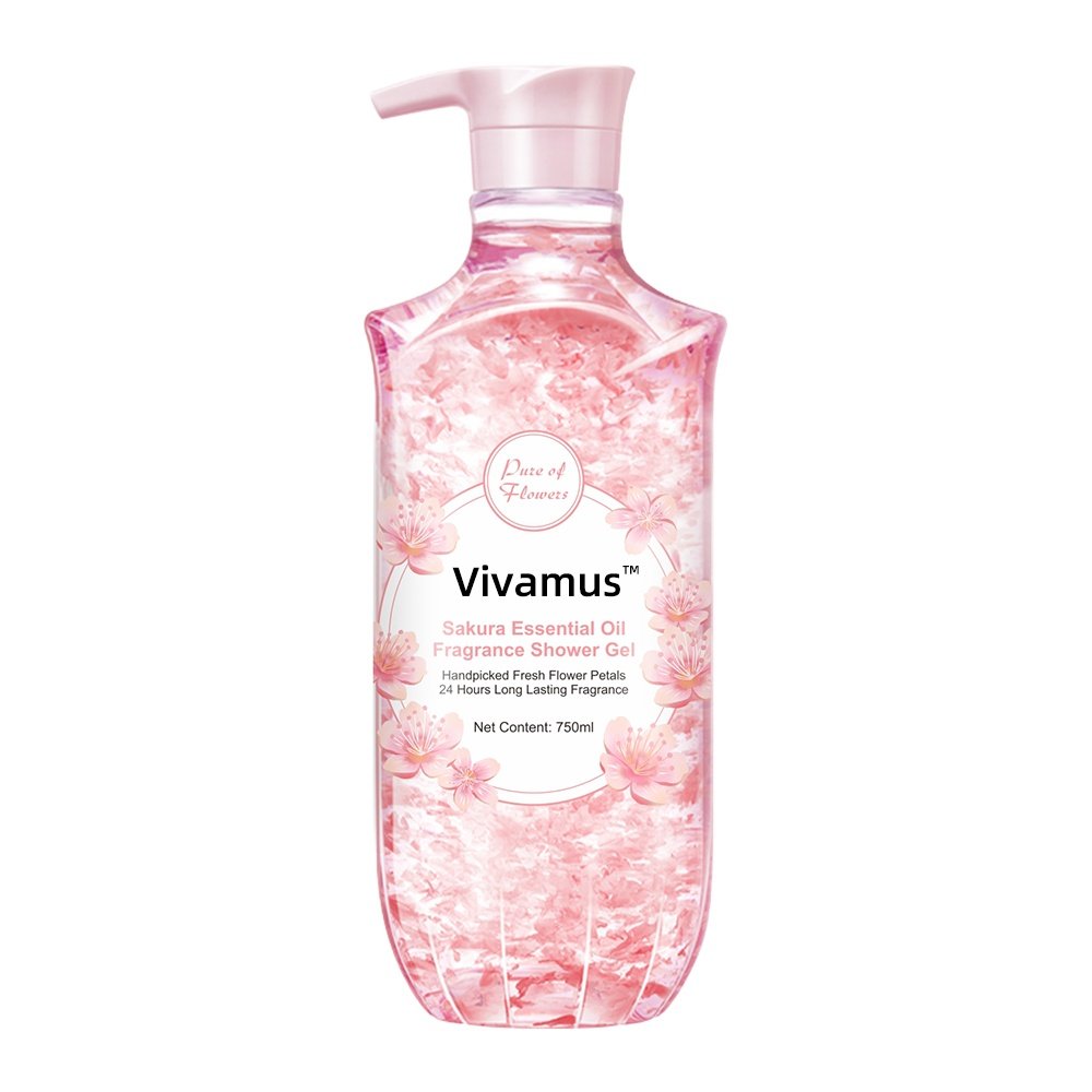 Private Label Natural Organic Body Wash Sakura Flavor Exfoliating Lightening Whitening Shower Gel