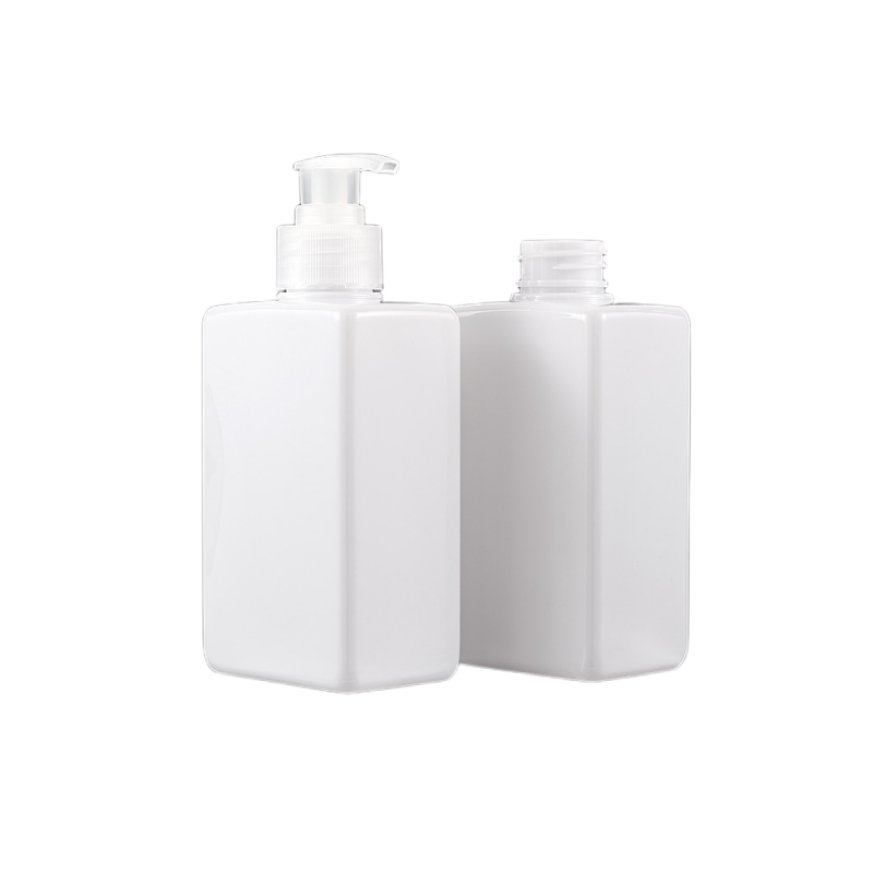 Empty Cosmetic Packaging 300ML white PET Plastic lotion pump shampoo conditioner body soap bottles
