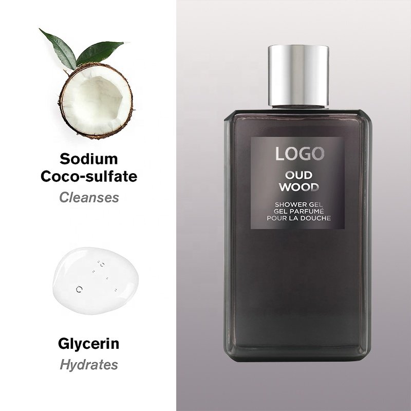 Woody Perfumed Shower Gel Cleanse Soothing Long Lasting Fragrance Fresh and Cool Bath Gel Body Wash men's bath supplies