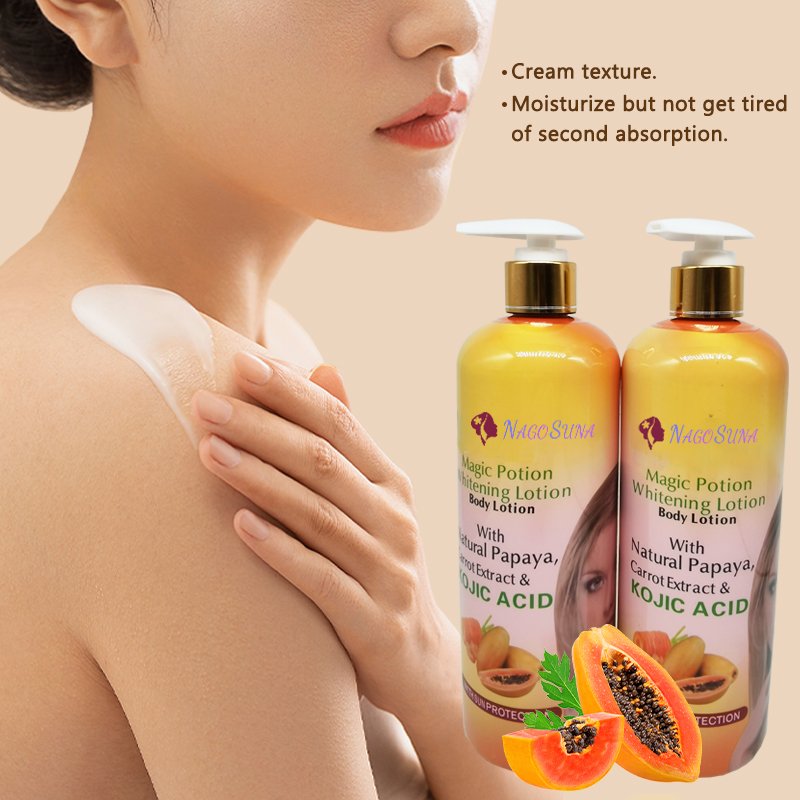 Customized whitening aromatic body milk papaya body lotion moisturizing floral body cream
