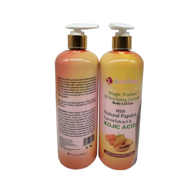Customized whitening aromatic body milk papaya body lotion moisturizing floral body cream