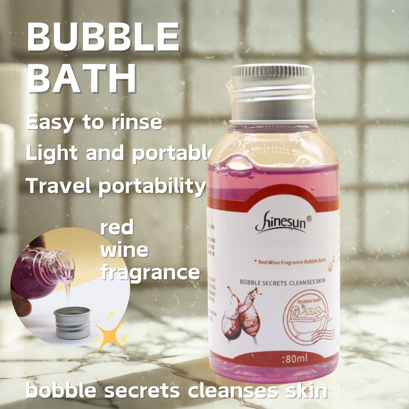 Liquid Foam Long Lasting Fragrance Relaxing Relief Bath Body Essential Oils Bubble Bath Salt Soak Body Spa Bodywash Bubble Bath