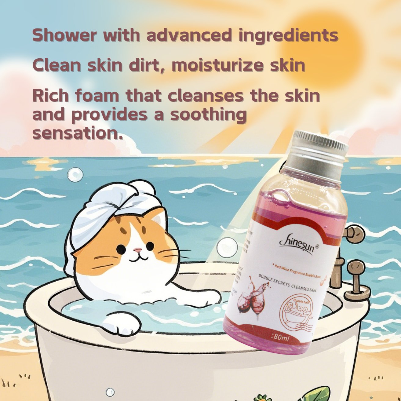 Liquid Foam Long Lasting Fragrance Relaxing Relief Bath Body Essential Oils Bubble Bath Salt Soak Body Spa Bodywash Bubble Bath