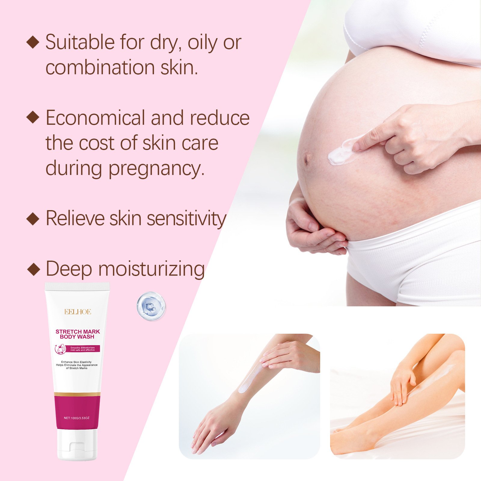 2025 body wash product gently cleanses women's skin nourishes moisturizing cleansing skin pregnant mothers preferred shower gel