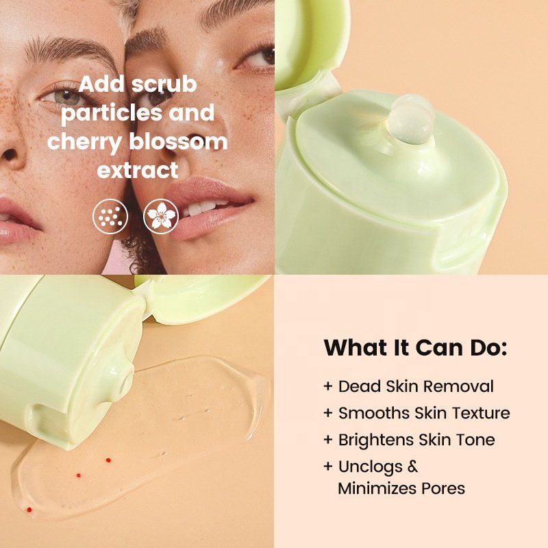 Private Label Vegan Gel Exfoliating Shower Gel Exfoliating Gel For Face And body Wholesale Exfoliating Scrub