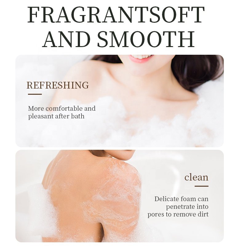 MIDUO OEM Wholesale 300ML 500ML Custom Whiten Lighten Vitamin C Kojic Acid Exfoliate Scented Moisture Body Wash Bath Shower Gel