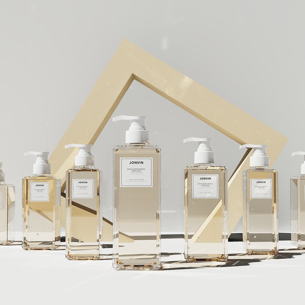 Luxury Reusable Shampoo Bottle Shampoo And Conditioner Bottles Plastic Hdpe 2021 Customize Gold Empty 300 Ml 500Ml Cosmetic