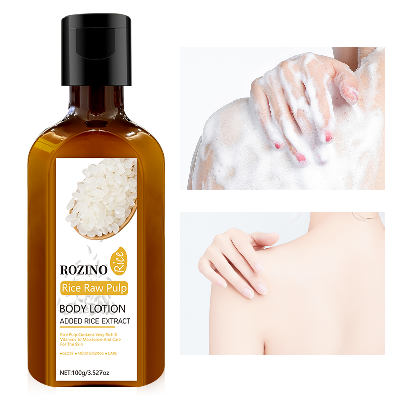 Rice puree shower gel, gentle cleansing, lustrous and moisturizing skin, long-lasting fragrance shower gel