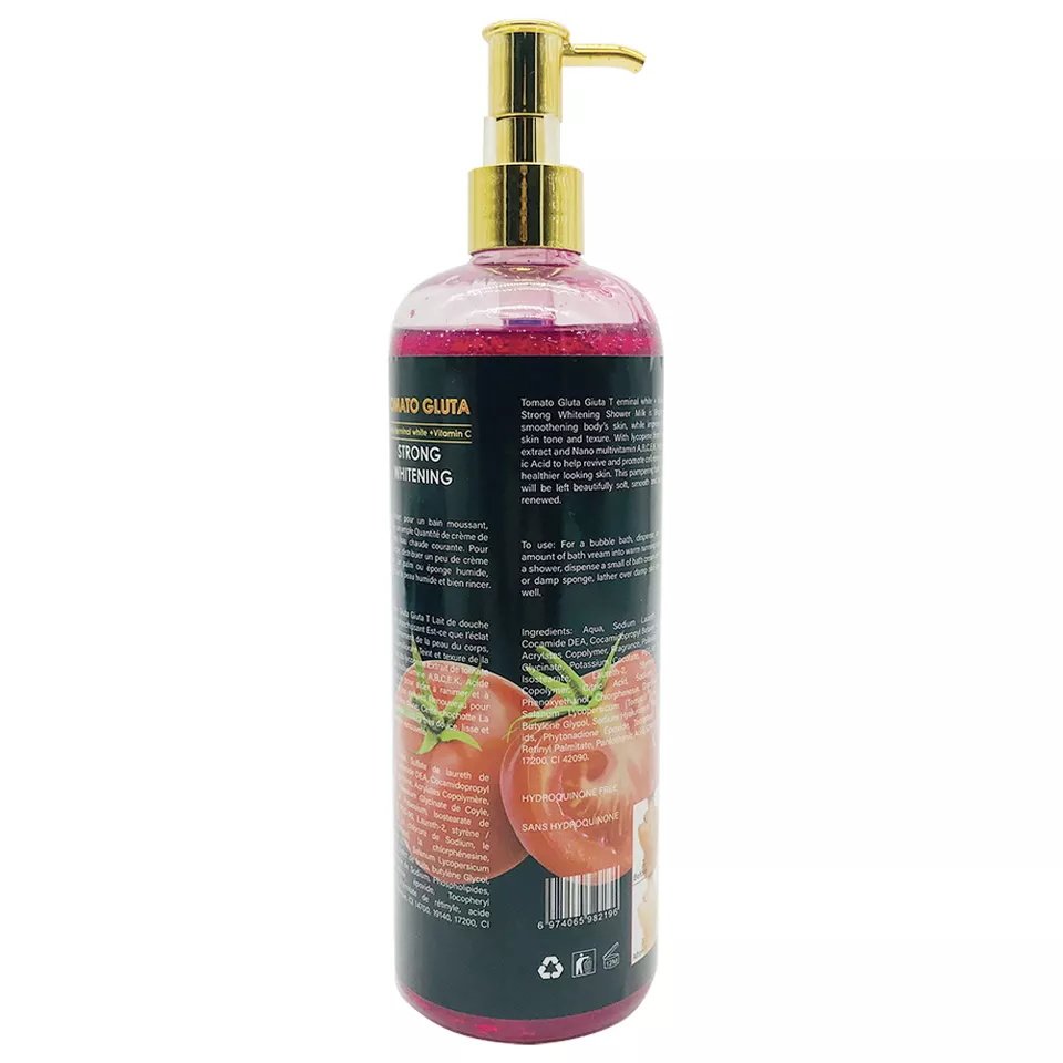 Tomato Organic Natural Shower Gel Bath Whitening Shower Gel for Black Skin Wholesale